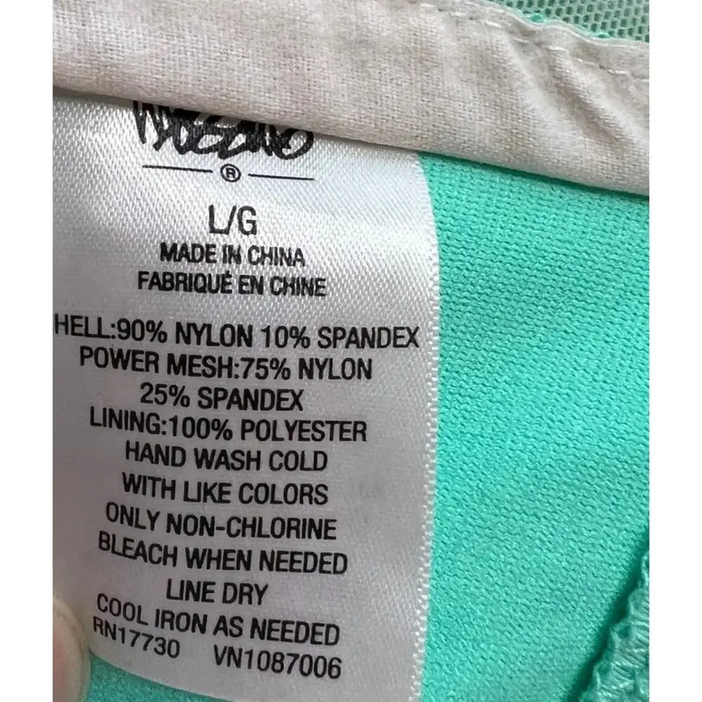Mossimo Twist Bandeau Bikini Top Mint Green Size Large